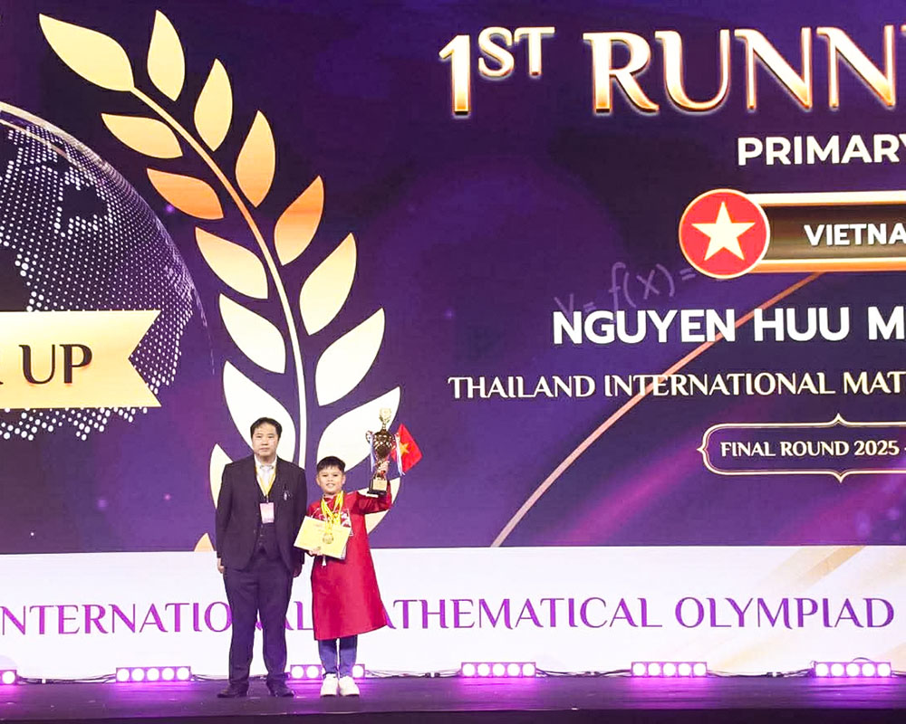 Trường THCS Quang Trung: Học sinh lớp 6A9 đạt danh hiệu Á quân thế giới tại Olympic Toán quốc tế TIMO