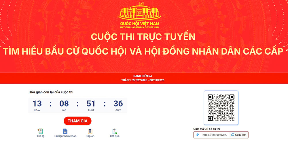 Đẩy mạnh tuyên truyền, phát động Cuộc thi trực tuyến tìm hiểu về bầu cử đại biểu Quốc hội và HĐND các cấp
