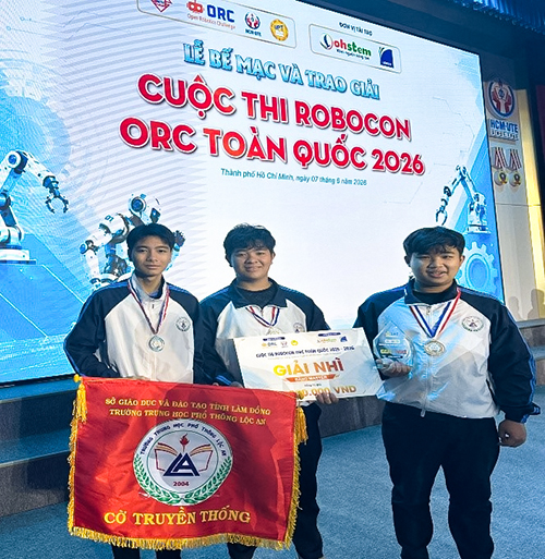 Học sinh Trường THPT Lộc An xuất sắc đạt Giải Nhì bảng Master tại Chung kết toàn quốc Robocon ORC 2025 – 2026