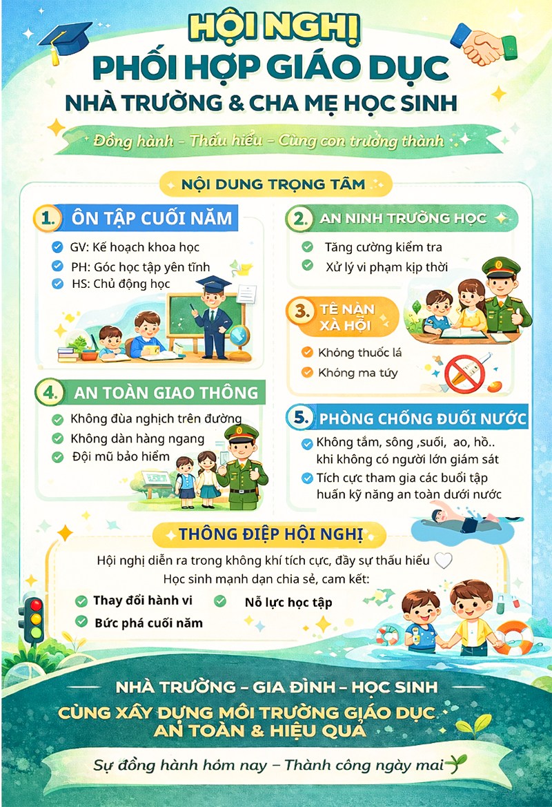 Tăng cường phối hợp gia đình – nhà trường, nâng cao chất lượng giáo dục tại THCS N’ Thôn Hạ