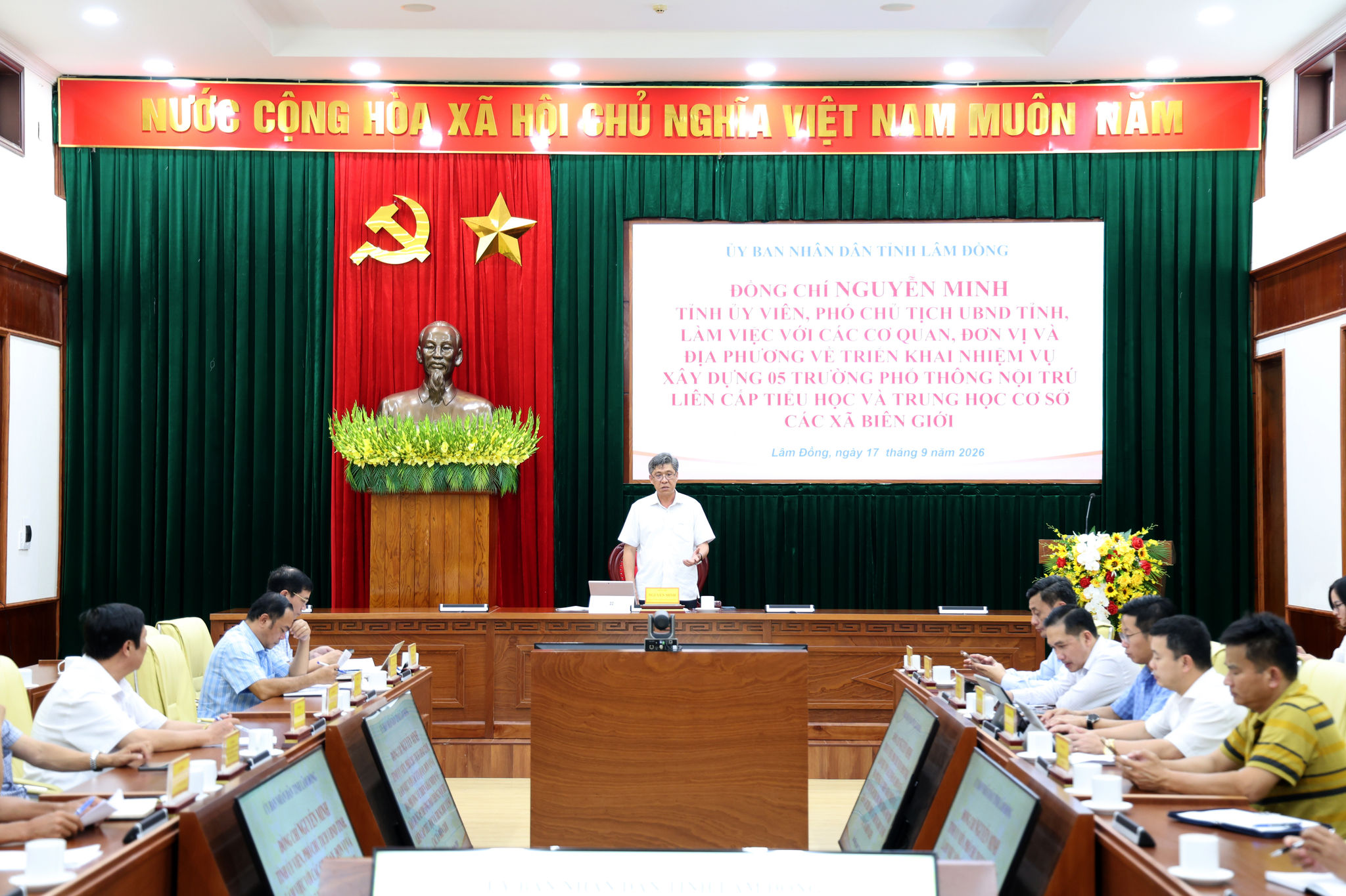 Hoàn thành 3 trường nội trú liên cấp biên giới Lâm Đồng trước ngày 15/6/2027