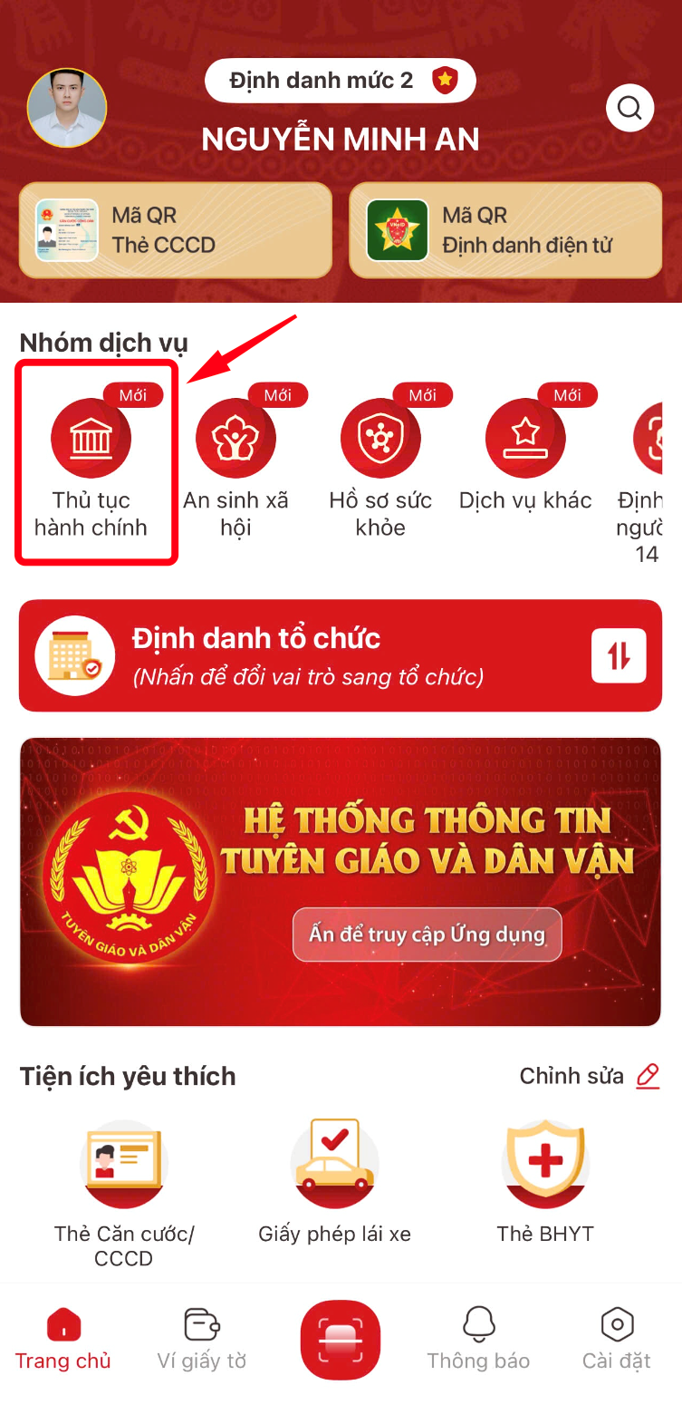 Lâm Đồng triển khai đánh giá chất lượng dịch vụ hành chính công trên ứng dụng VNeID