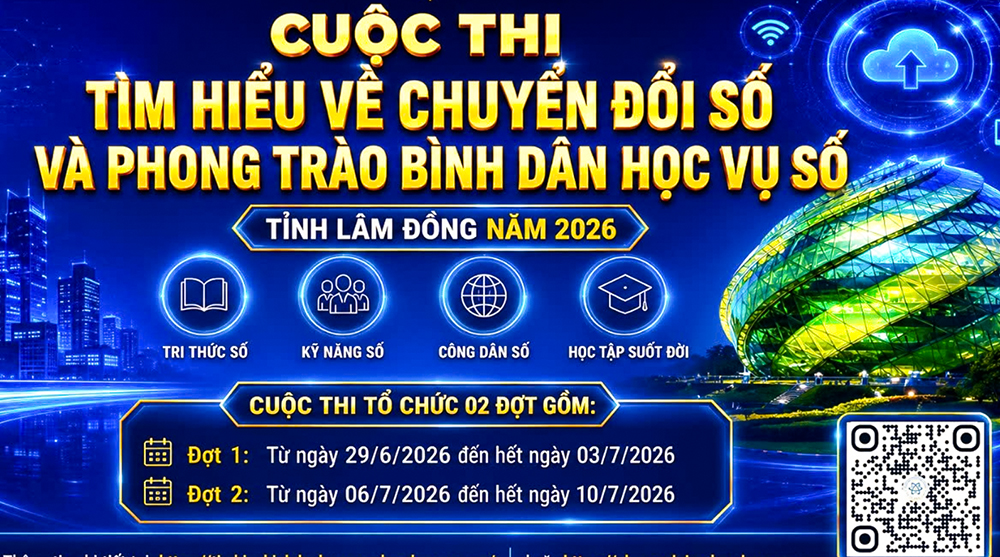 Ngành Giáo dục Lâm Đồng hưởng ứng Cuộc thi trực tuyến tìm hiểu về chuyển đổi số