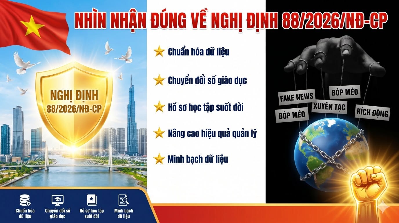 Nghị định 88/2026/NĐ-CP: Tăng cường quản lý, kết nối và khai thác dữ liệu giáo dục trong môi trường số