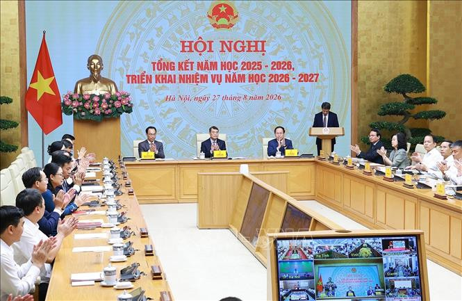 Thủ tướng Chính phủ Lê Minh Hưng chủ trì Hội nghị tổng kết năm học 2025-2026, triển khai nhiệm vụ năm học 2026-2027