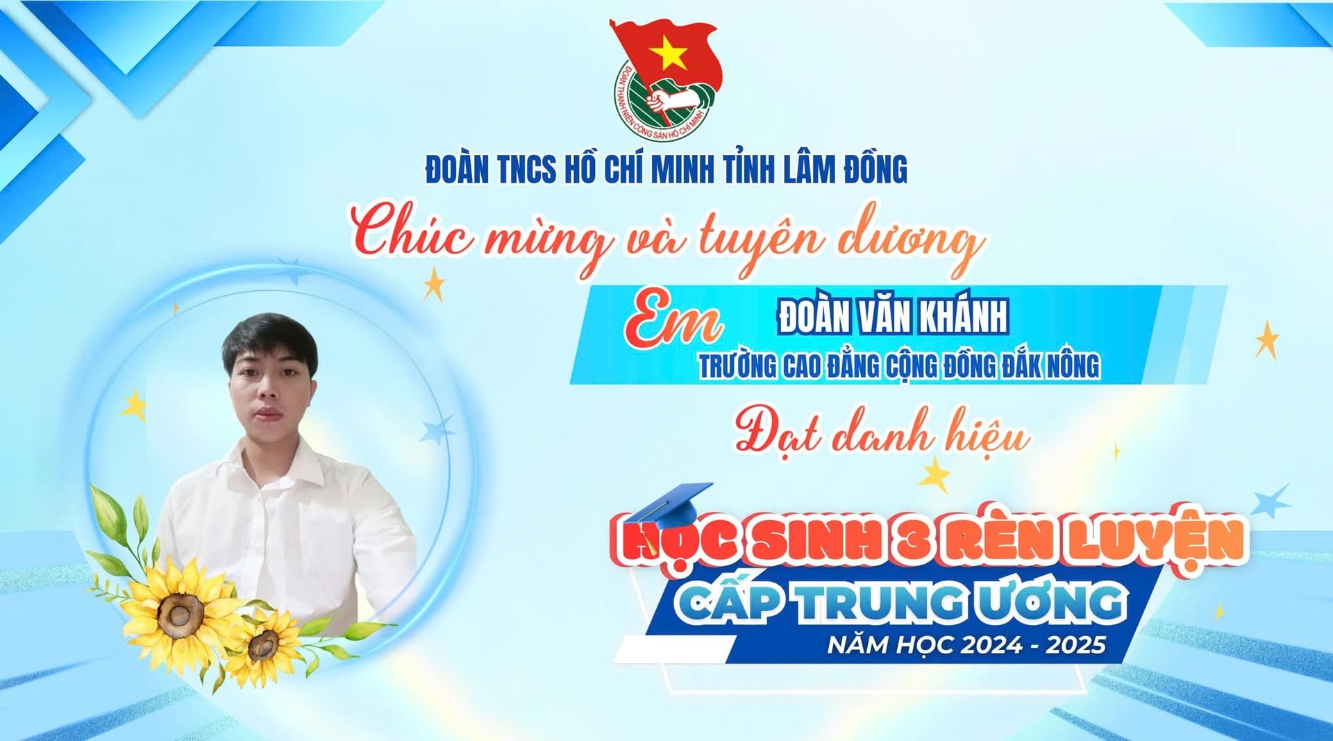 7 học sinh Lâm Đồng đạt danh hiệu “Học sinh 3 tốt”, “Học sinh 3 rèn luyện” cấp Trung ương