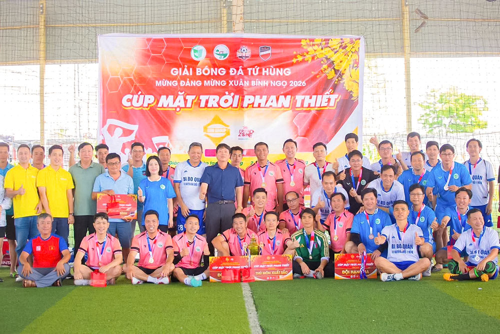 Giải bóng đá tứ hùng mừng Đảng – mừng Xuân Bính Ngọ 2026