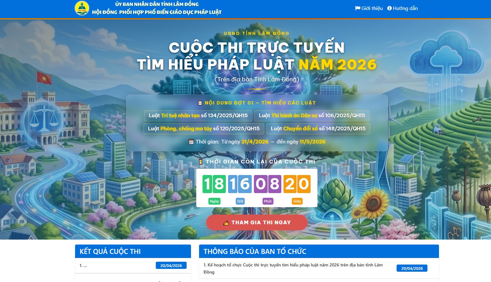 Ngành Giáo dục phát động Cuộc thi trực tuyến tìm hiểu pháp luật năm 2026