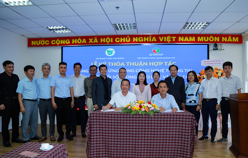 Sở Giáo dục và Đào tạo Lâm Đồng ký kết hợp tác thúc đẩy chuyển đổi số trong giáo dục