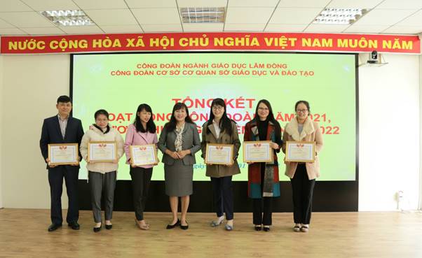 Công đoàn cơ quan Sở Giáo dục và Đào tạo tổ chức Hội nghị tổng kết hoạt động Công đoàn năm 2021 và triển khai phương hướng, nhiệm vụ trọng tâm năm 2022