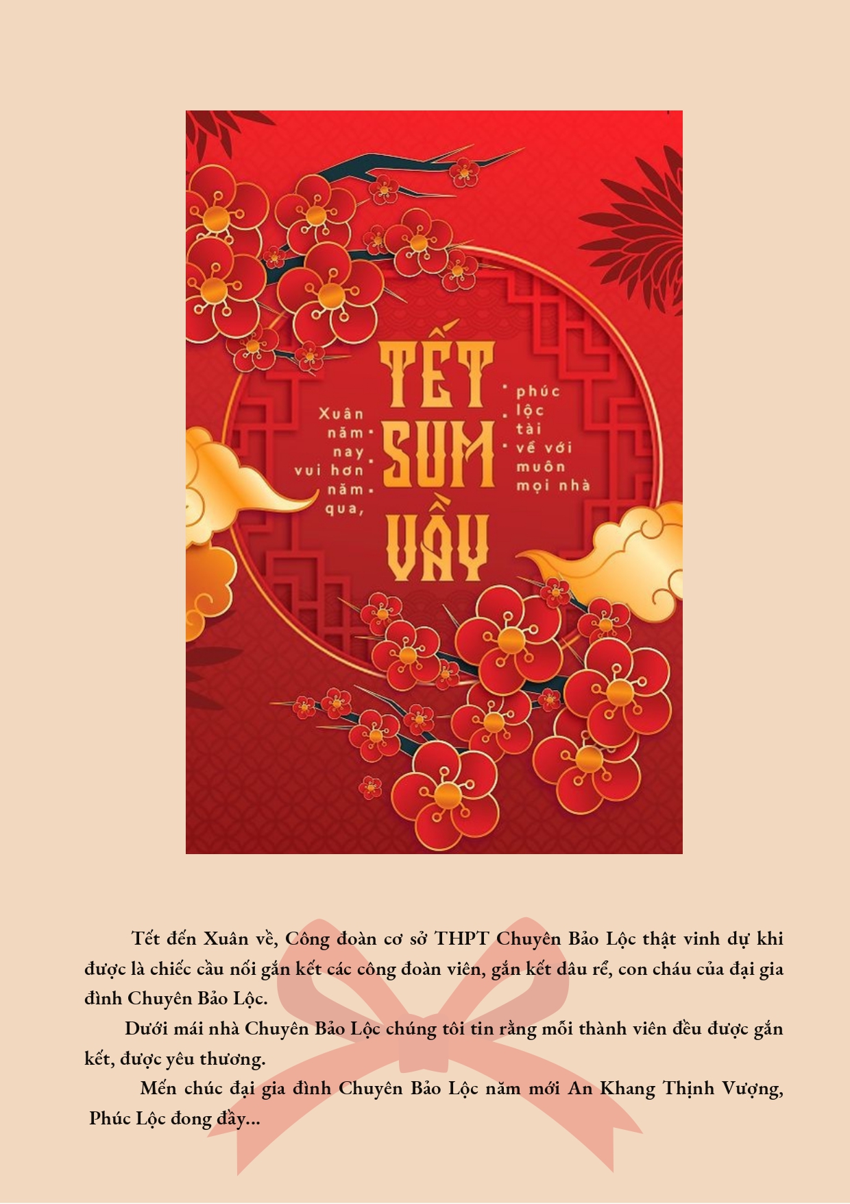 Hội thị nấu ăn giỏi - Xuân sum vầy đong đầy hạnh phúc tại CĐCS Trường THPT Chuyên Bảo Lộc