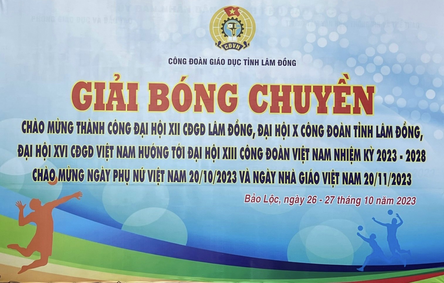 KHAI MẠC GIẢI BÓNG CHUYỀN TRUYỀN THỐNG NGÀNH GIÁO DỤC LÂM ĐỒNG LẦN THỨ 3 - NĂM 2023