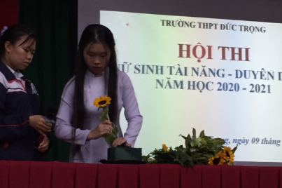 Hội thi “Nữ sinh tài năng, duyên dáng” tại trường THPT Đức Trọng