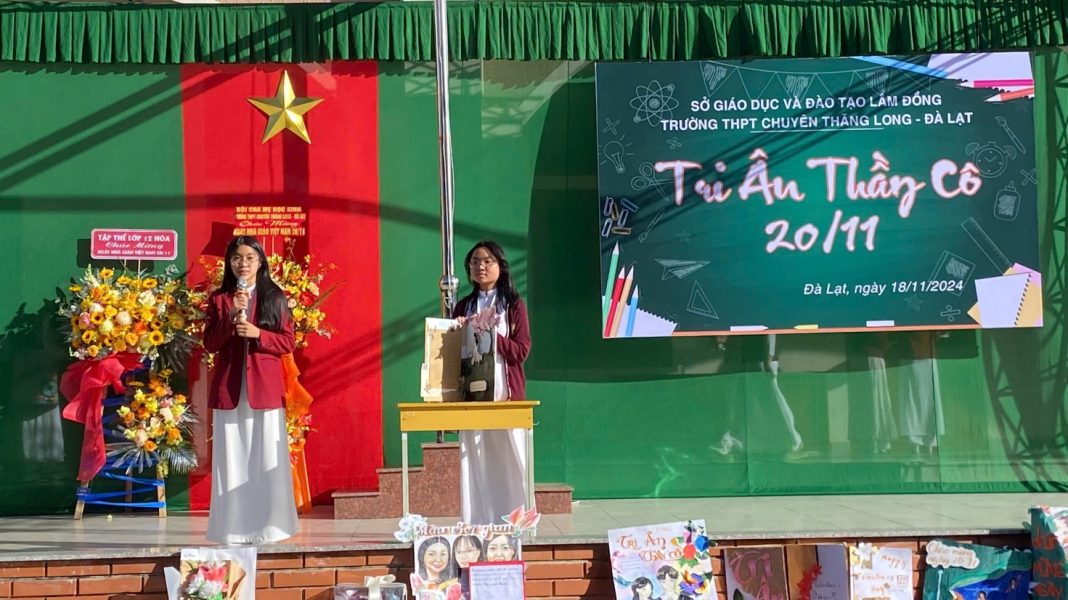 Trường THPT Chuyên Thăng Long Đà Lạt chào mừng Ngày Nhà giáo Việt Nam 20/11