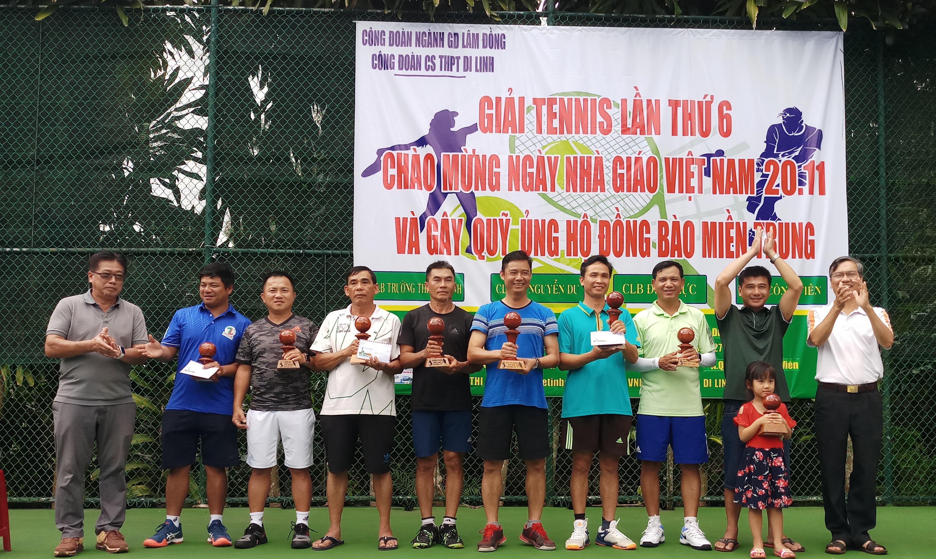CÔNG ĐOÀN THPT DI LINH TỔ CHỨC THÀNH CÔNG  GIẢI TENNIS LẦN THỨ VI