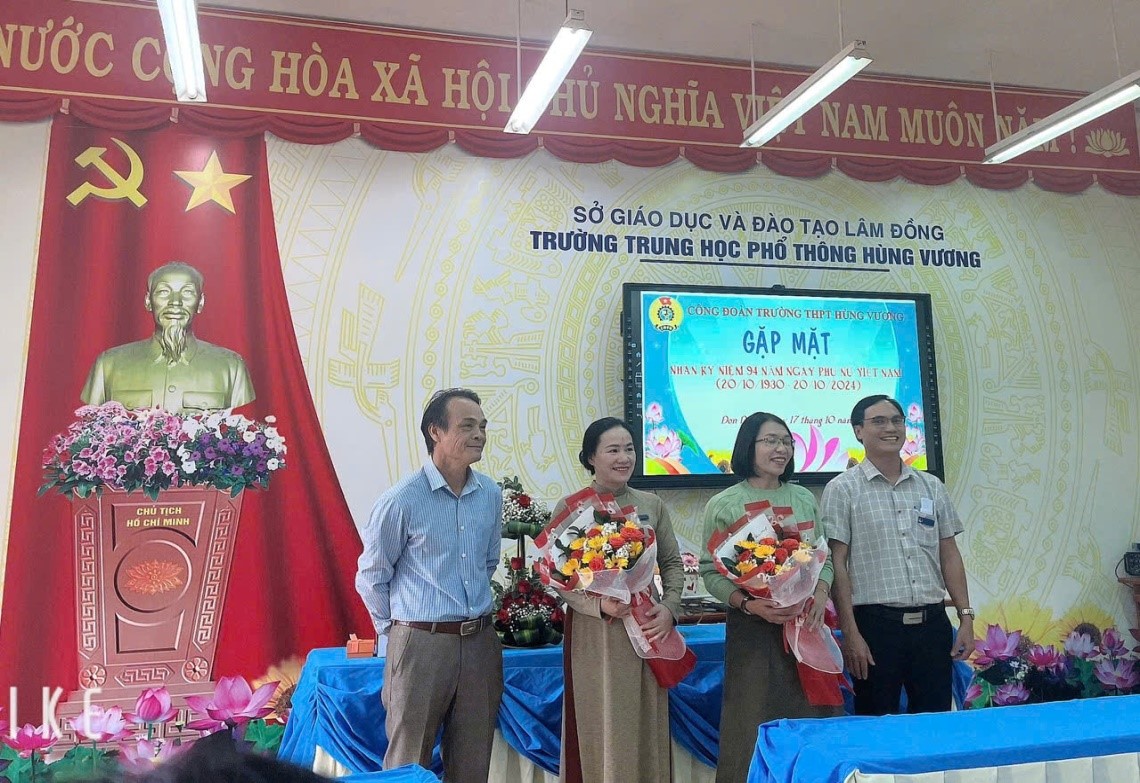 CÔNG ĐOÀN VÀ CHÍNH QUYỀN TRƯỜNG THPT HÙNG VƯƠNG PHỐI HỢP TỔ CHỨC CHUỖI HOẠT ĐỘNG CHÀO MỪNG KỈ NIỆM NGÀY PHỤ NỮ VIỆT NAM 20/ 10/ 1930 – 20/ 10/ 2024  20.10.2024 