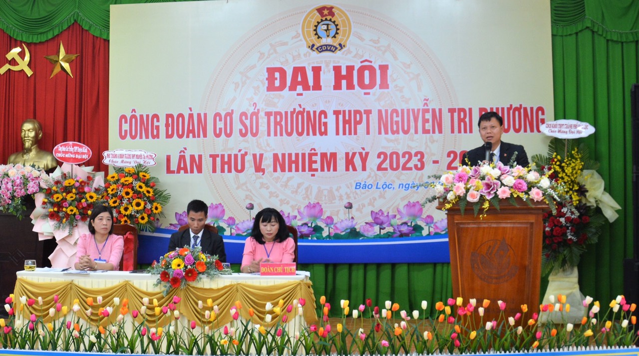  ĐẠI HỘI ĐIỂM TẠI CĐCS TRƯỜNG THPT NGUYỄN TRI PHƯƠNG NHIỆM KỲ 2023-2028
