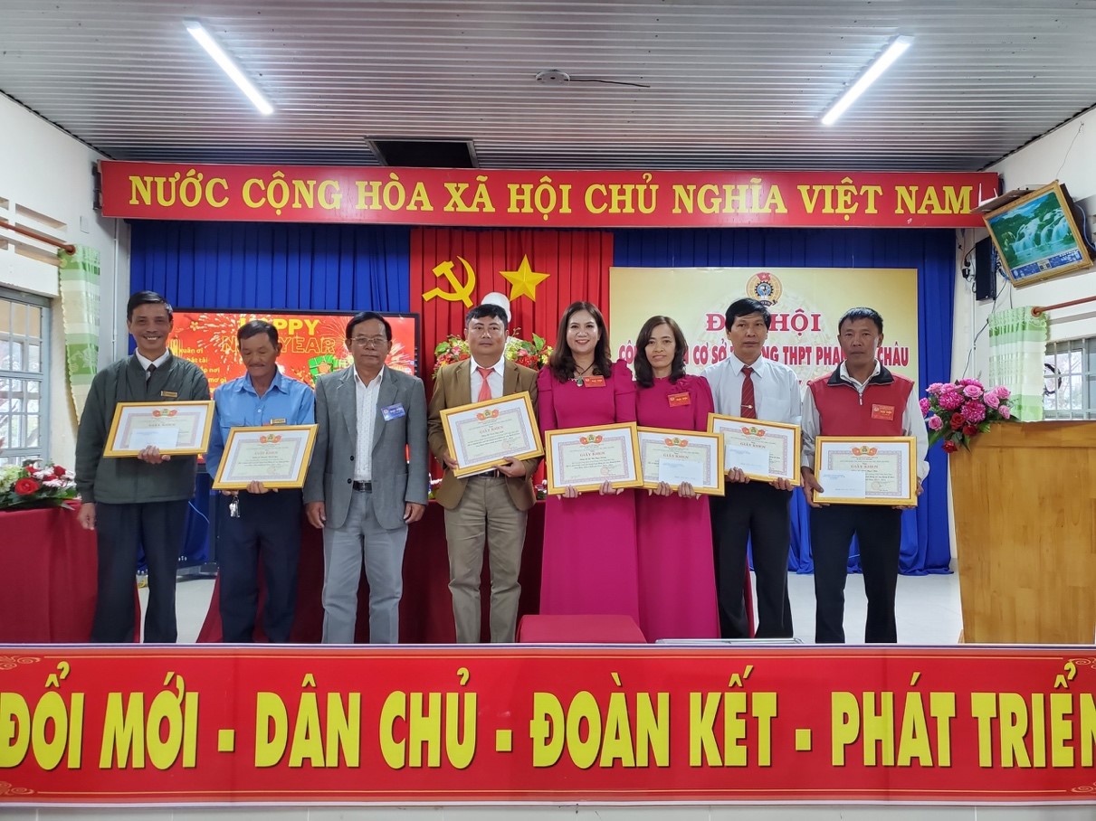  ĐẠI HỘI CĐCS TRƯỜNG THPT PHAN BỘI CHÂU NHIỆM KỲ 2023-2028
