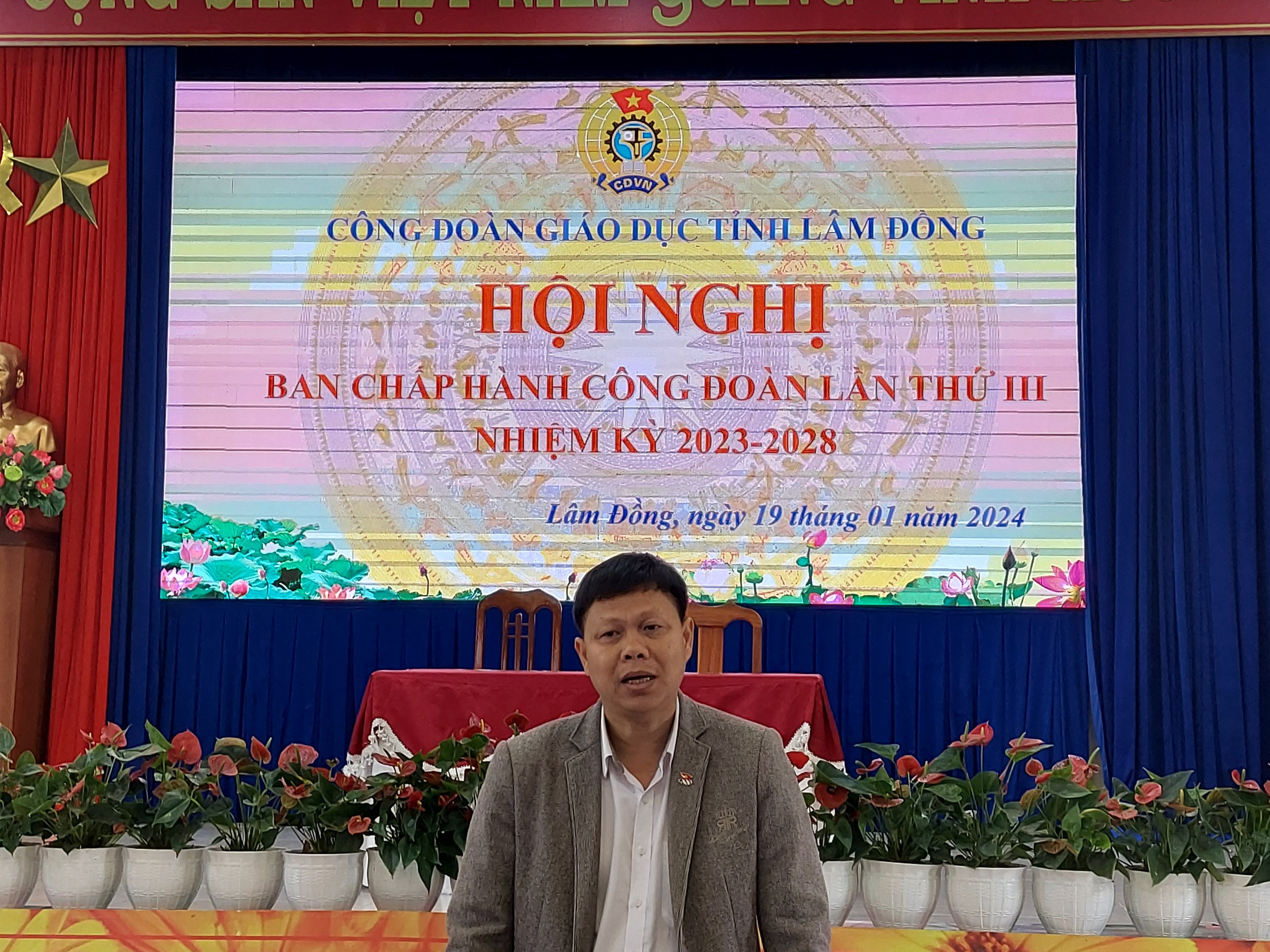 HỘI NGHỊ BAN CHẤP HÀNH CÔNG ĐOÀN NGÀNH GIÁO DỤC TỈNH LÂM ĐỒNG LẦN THỨ III, KHOÁ XII, NHIỆM KỲ 2023-2028