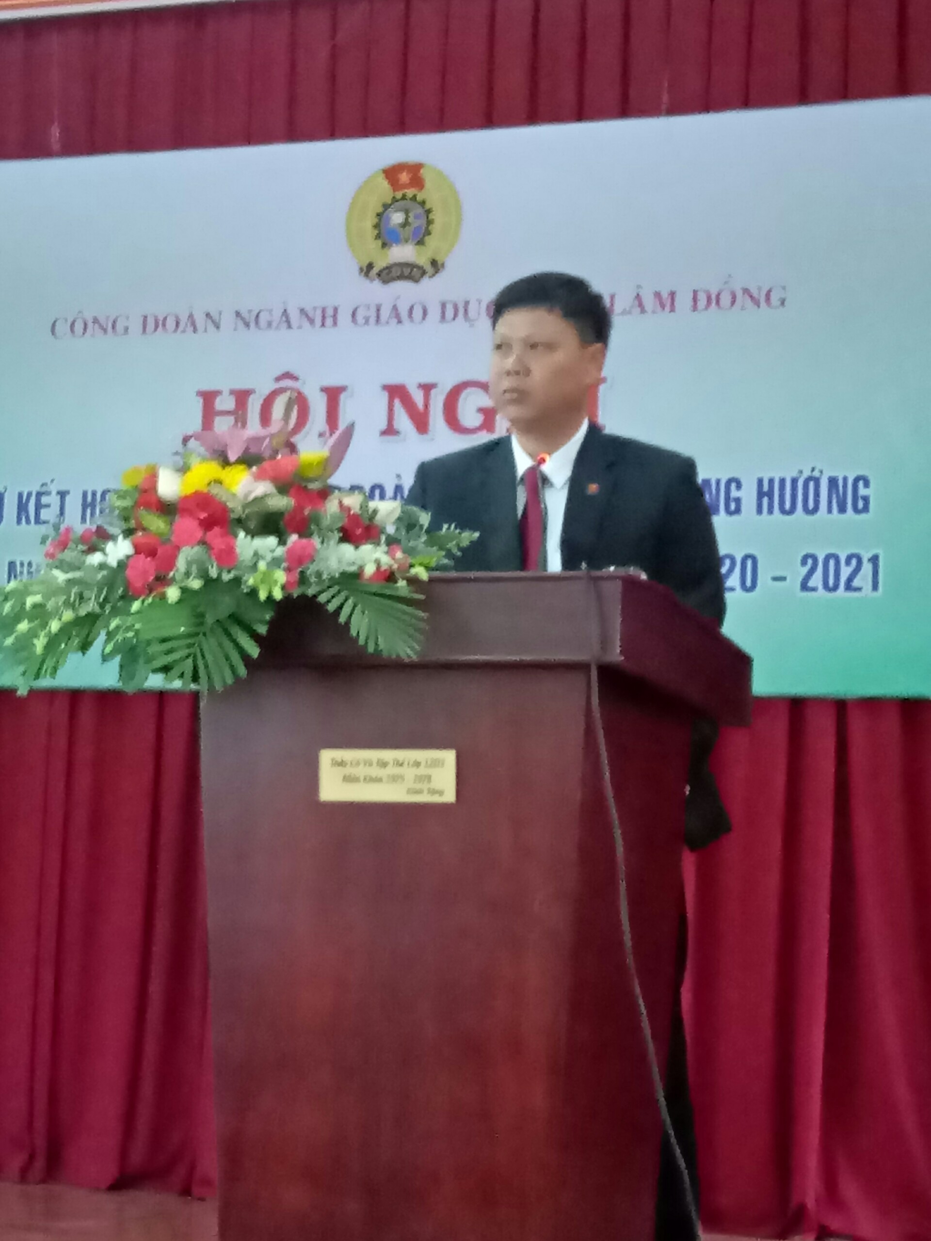 HỘI NGHỊ SƠ KẾT HOẠT ĐỘNG CÔNG ĐOÀN NGÀNH GIÁO DỤC LÂM ĐỒNG HỌC KỲ I, NĂM HỌC 2020-2021