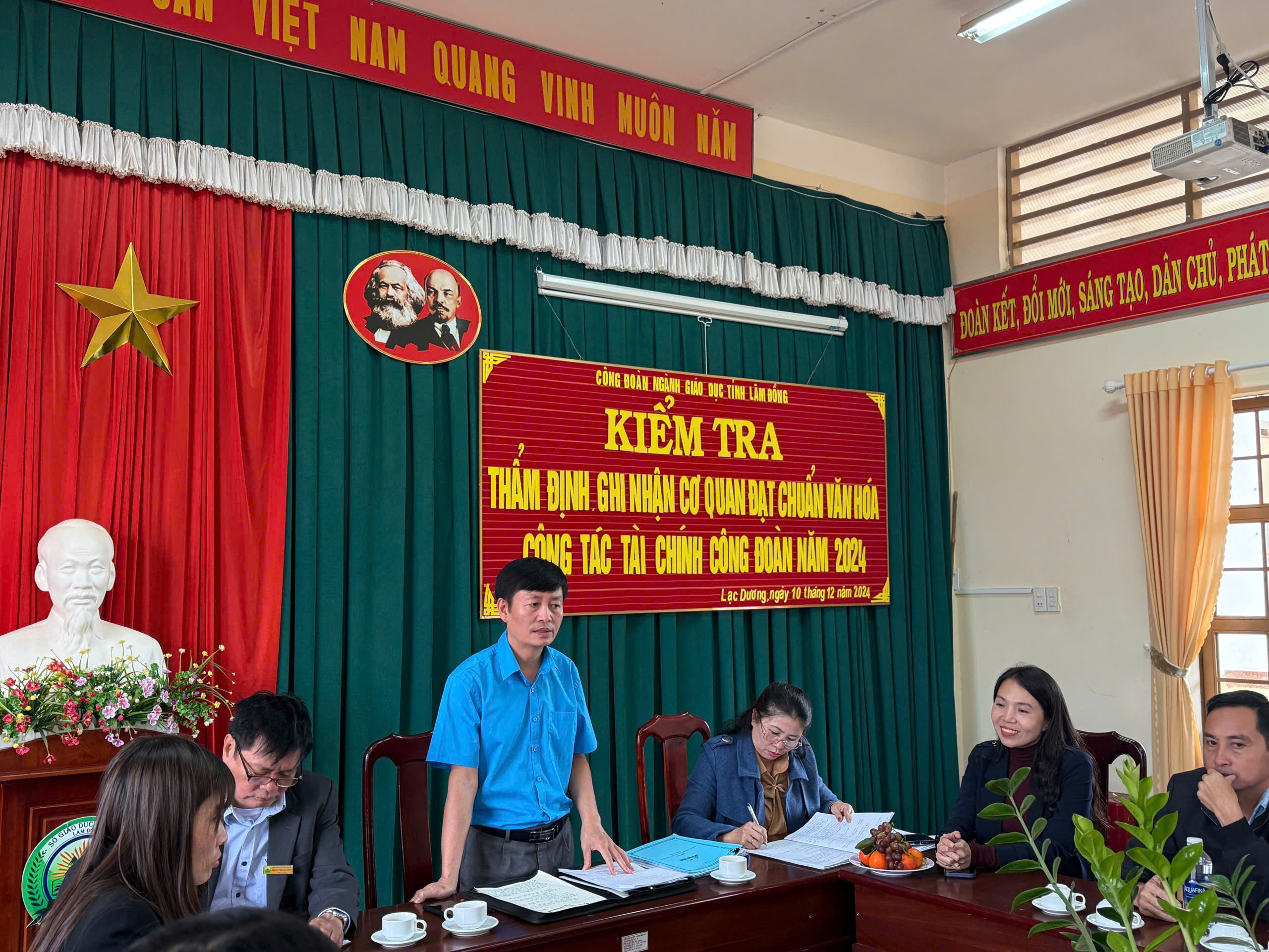 KIỂM TRA THẨM ĐỊNH, GHI NHẬN CƠ QUAN ĐƠN VỊ VĂN HÓA NĂM 2024 VÀ TÀI CHÍNH CÔNG ĐOÀN NĂM 2024