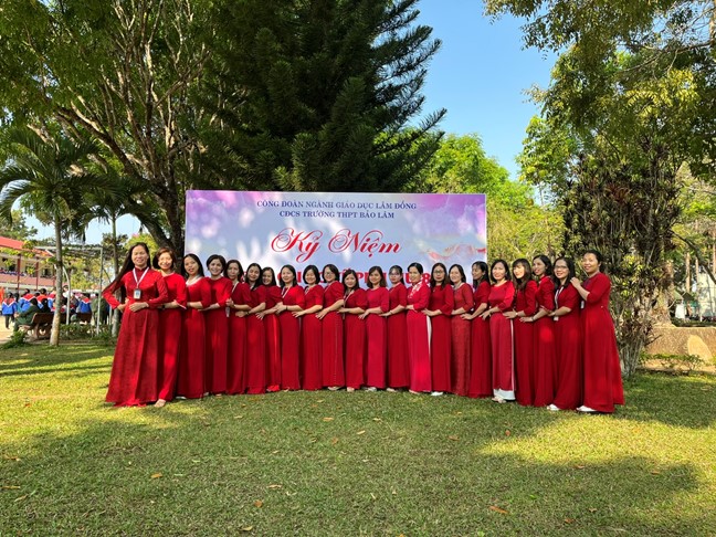 CĐCS TRƯỜNG THPT BẢO LÂM TỔ CHỨC CÁC HOẠT ĐỘNG KỶ NIỆM 114 NĂM NGÀY QUỐC TẾ PHỤ NỮ (8/3/1910 - 8/3/2024) VÀ 1984 NĂM KHỞI NGHĨA HAI BÀ TRƯNG