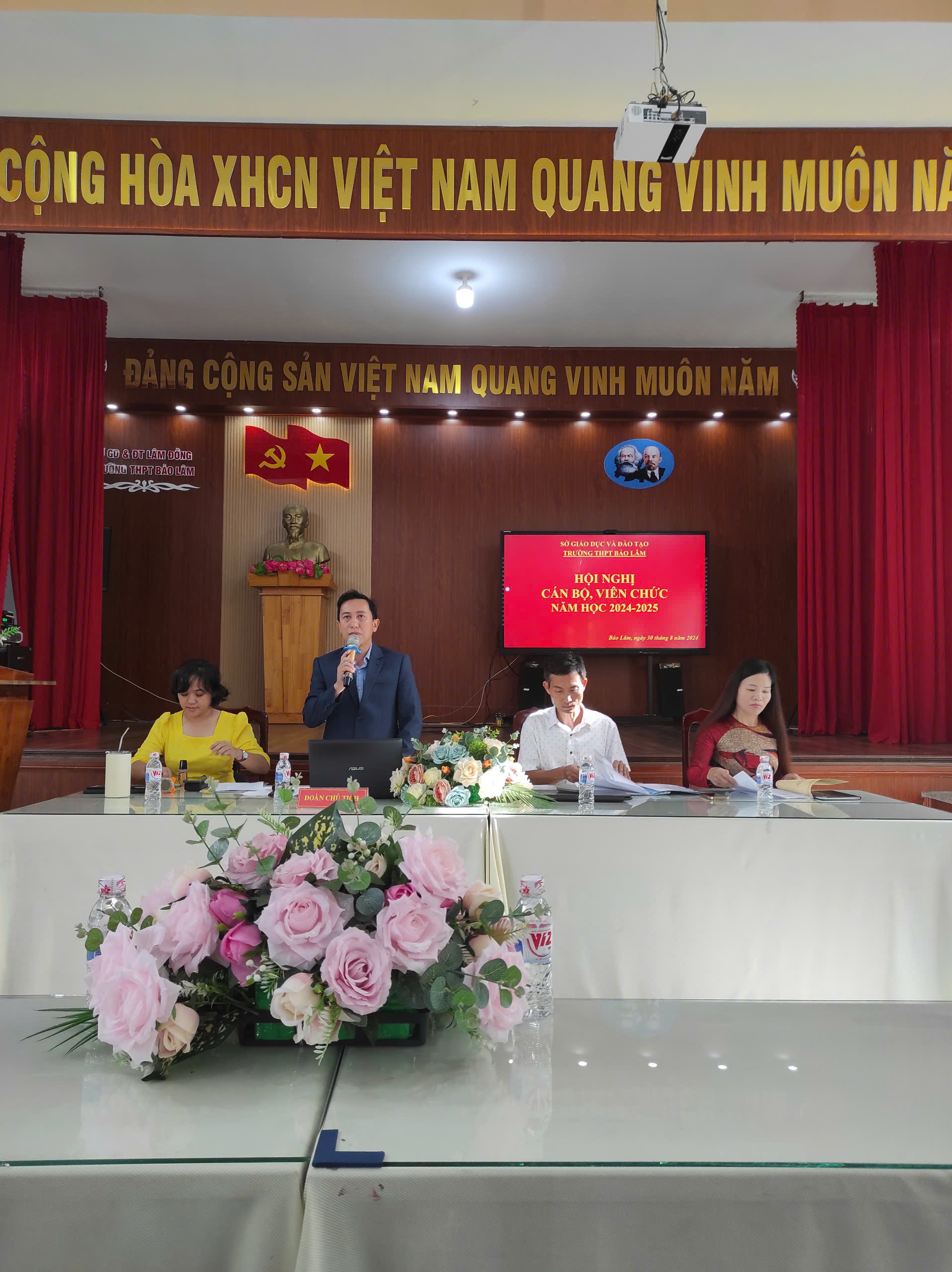 TRƯỜNG THPT BẢO LÂM TỔ CHỨC THÀNH CÔNG HỘI NGHỊ CÁN BỘ - VIÊN CHỨC – NGƯỜI LAO ĐỘNG NĂM HỌC 2024 – 2025