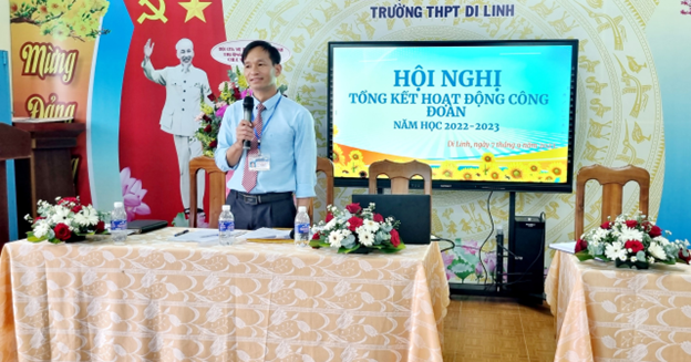 CĐCS TRƯỜNG THPT DI LINH TỔ HỘI NGHỊ TỔNG KẾT HOẠT ĐỘNG CÔNG ĐOÀN NĂM HỌC 2022-2023 VÀ TRIỂN KHAI NHIỆM VỤ NĂM HỌC MỚI 2023 -2024