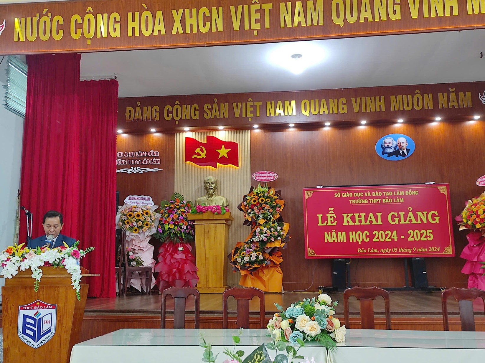 TRƯỜNG THPT BẢO LÂM LONG TRỌNG TỔ CHỨC LỄ KHAI GIẢNG NĂM HỌC 2024 – 2025