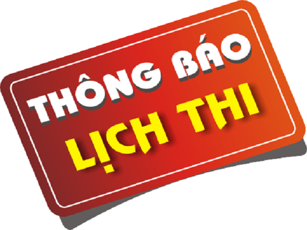 Thông báo lịch thi học kỳ 1 năm học 2018-2019