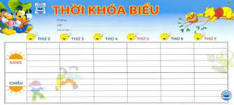 Thời khóa biểu lớp 6A1 học kỳ 1 năm học 2018-2019