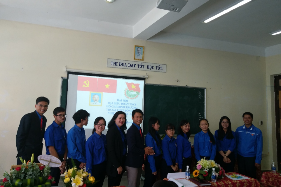 ĐOÀN TRƯỜNG TRƯỜNG THCS QUANG TRUNG TỔ CHỨC THÀNH CÔNG ĐẠI HỘI ĐẠI BIỂU ĐOÀN TNCS HỒ CHÍ MINH NHIỆM KỲ 2018 - 2019