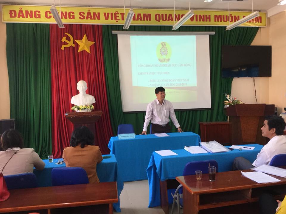 Kiểm tra Điều lệ Công đoàn và nhiệm vụ năm học 2018-2019 