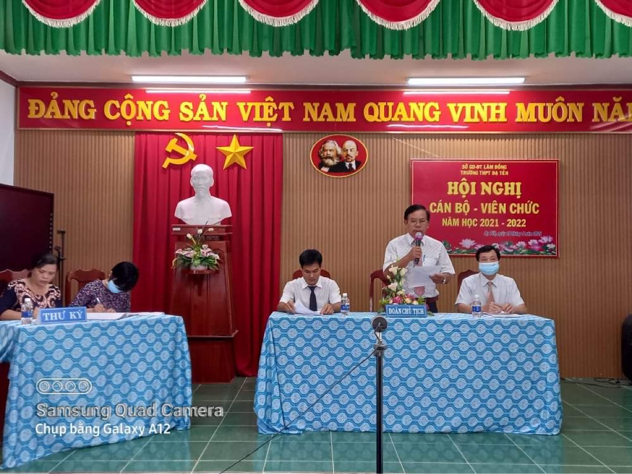 HỘI NGHỊ CÁN BỘ - VIÊN CHỨC TRƯỜNG THPT ĐẠ TẺH HỘI NGHỊ CỦA SỰ ĐOÀN KẾT, TRÁCH NHIỆM