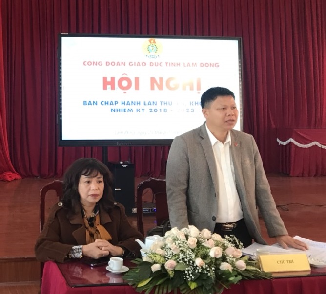 HỘI NGHỊ BAN CHẤP HÀNH CÔNG ĐOÀN NGÀNH GIÁO DỤC TỈNH LÂM ĐỒNG LẦN THỨ XIII, KHOÁ XI, NHIỆM KỲ 2018 – 2023