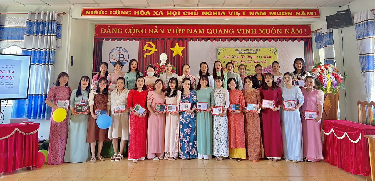 CÁC HOẠT ĐỘNG CÓ Ý NGHĨA NHÂN NGÀY 8/3 TẠI TRƯỜNG THCS VÀ THPT LỘC BẮC