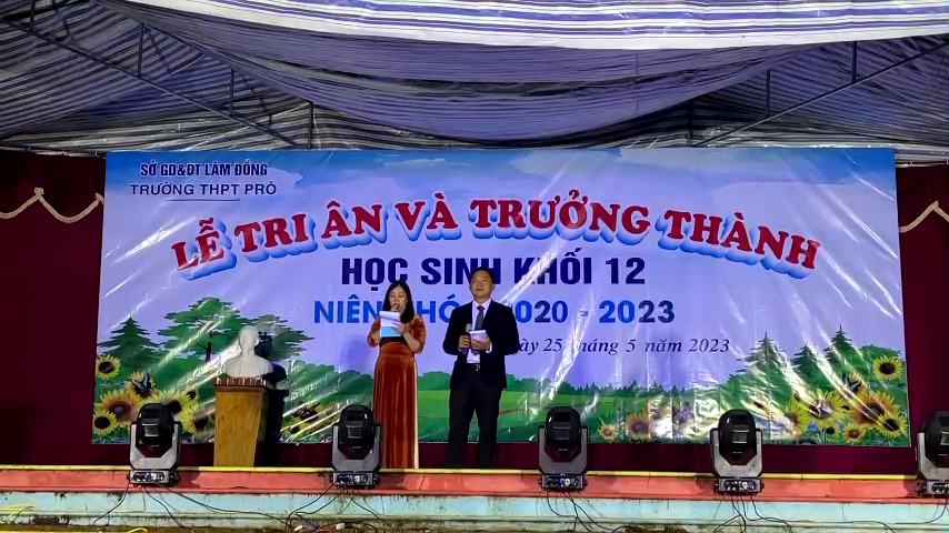 LỄ TỔNG KẾT NĂM HỌC 2022-2023 VÀ LỄ TRI ÂN CỦA HỌC SINH KHỐI 12 NIÊN KHÓA 2020-2023 TRƯỜNG THPT PRÓ