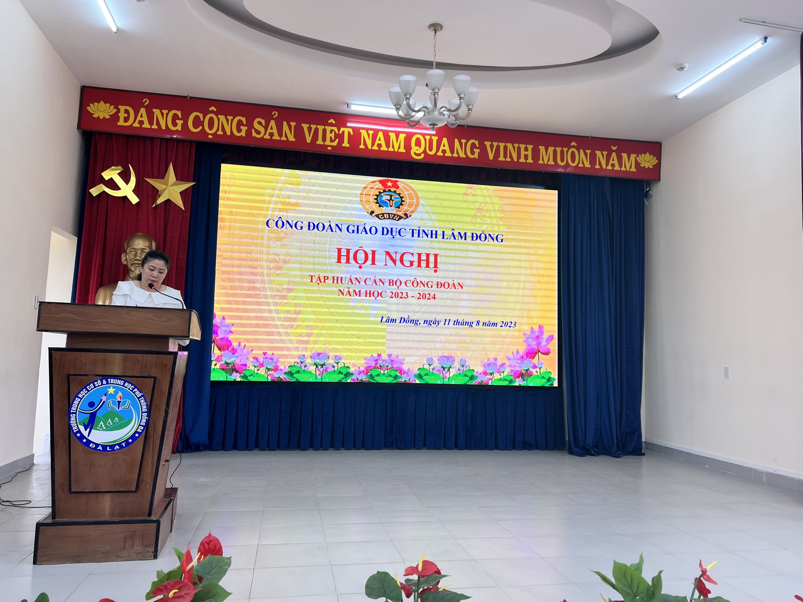 CÔNG ĐOÀN NGÀNH GIÁO DỤC TỈNH LÂM ĐỒNG  TRIỂN KHAI TẬP HUẤN CÁN BỘ CÔNG ĐOÀN NGÀNH GIÁO DỤC,  NĂM HỌC 2023-2024