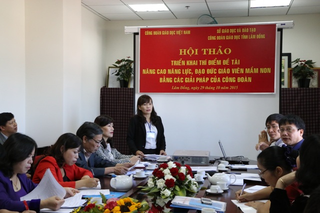 Hội thảo Khoa học  “Nâng cao năng lực giáo viên mầm non bằng các giải pháp công đoàn"