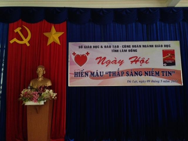 CÔNG ĐOÀN NGÀNH GIÁO DỤC LÂM ĐỒNG  TỔ CHỨC  HIẾN MÁU NHÂN ĐẠO, LẦN THỨ 1 NĂM 2014